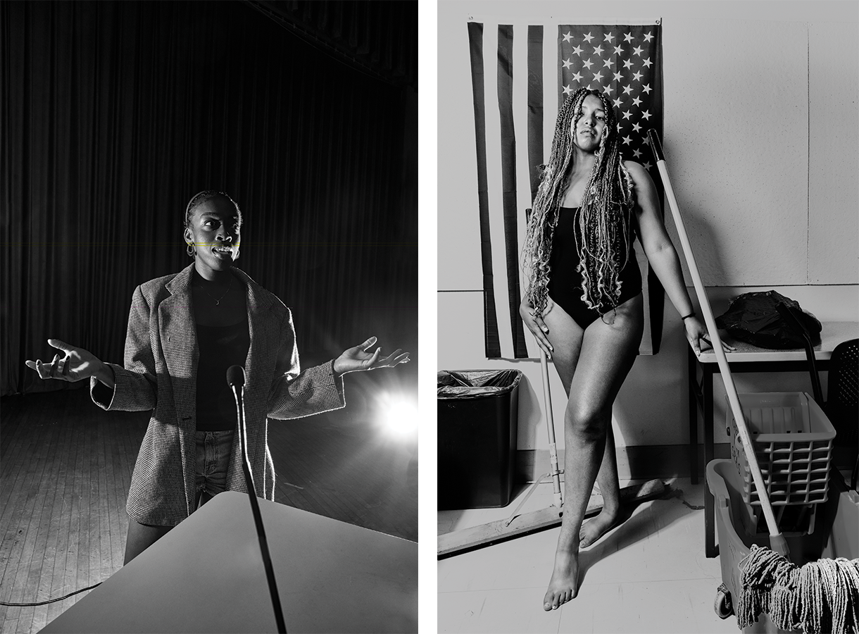 Amanda (left), American Gothic (right)