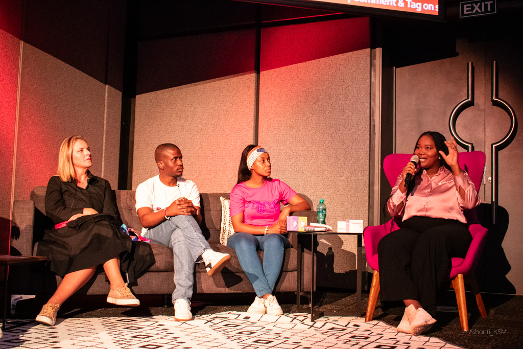 A panel discussion on menstrual hygiene products takes place at the Flow Forward Annual Lecture | Ashanti Maluleke