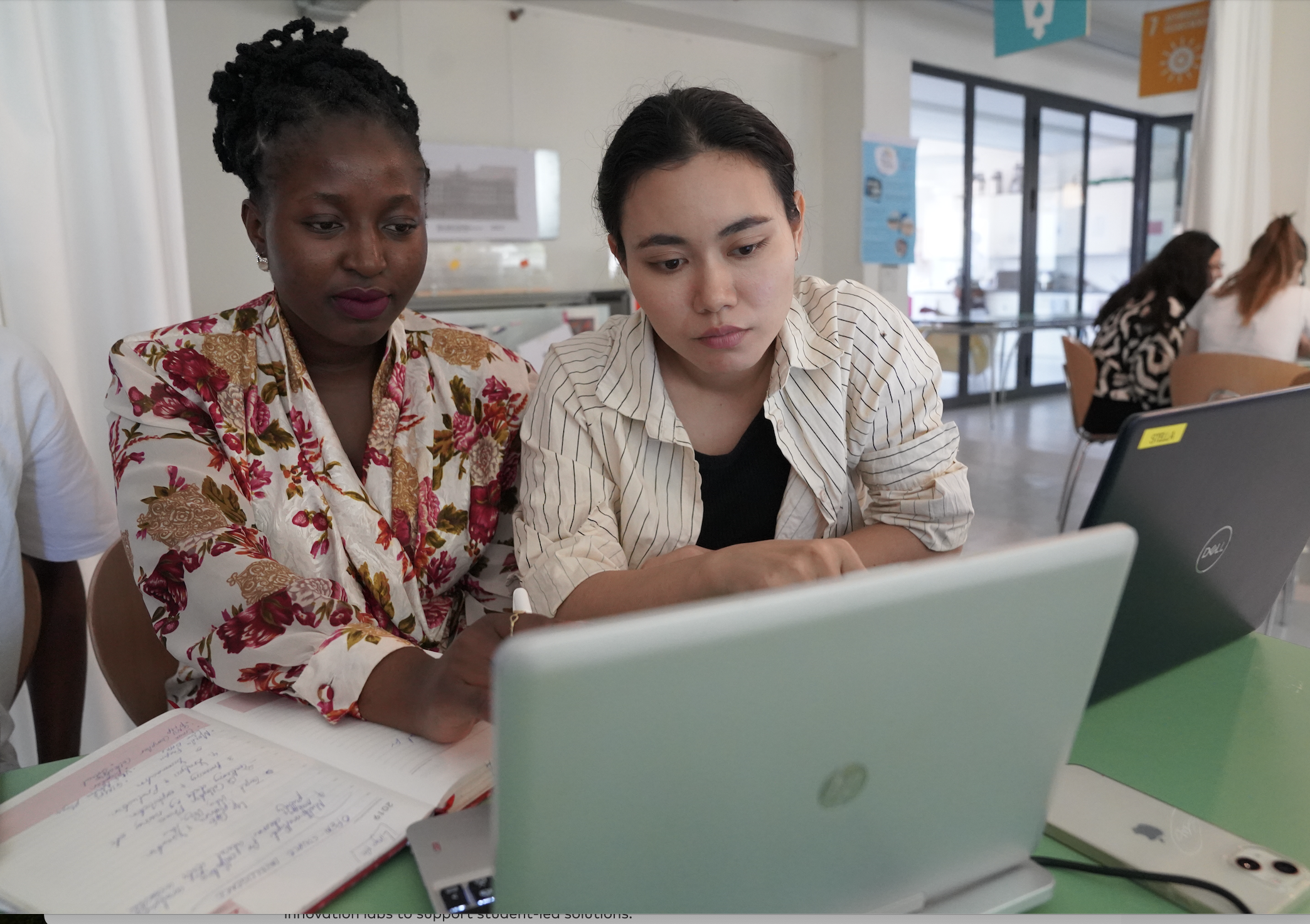 Group Kaya on a team-to-team review session at the SDG Solution Space. Image: Supplied.