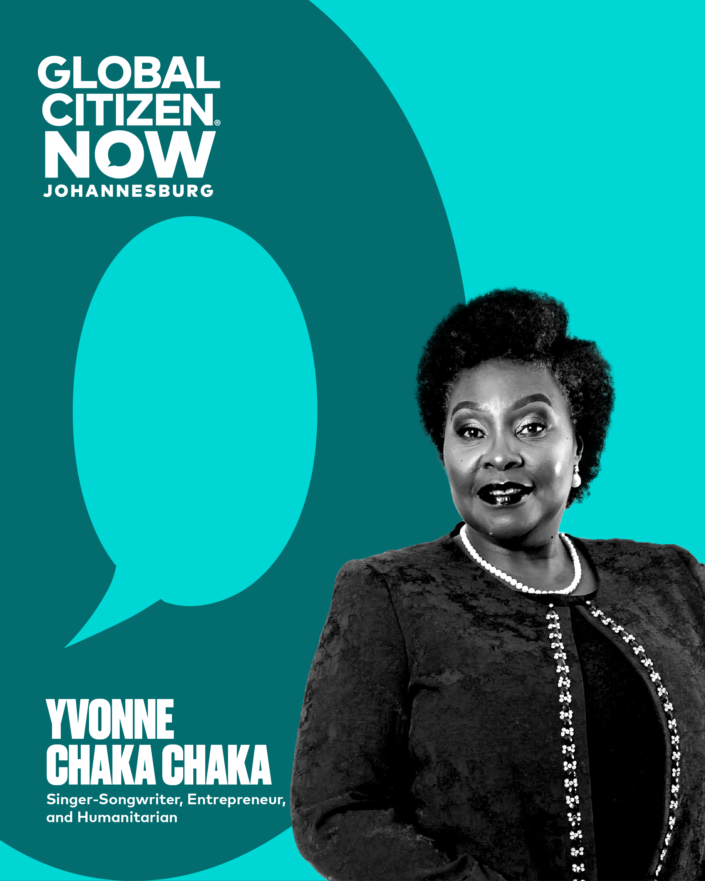 Legendary singer-songwriter, entrepreneur, and humanitarian Yvonne Chaka Chaka joins the lineup of inspiring speakers at Global Citizen NOW: Johannesburg.
