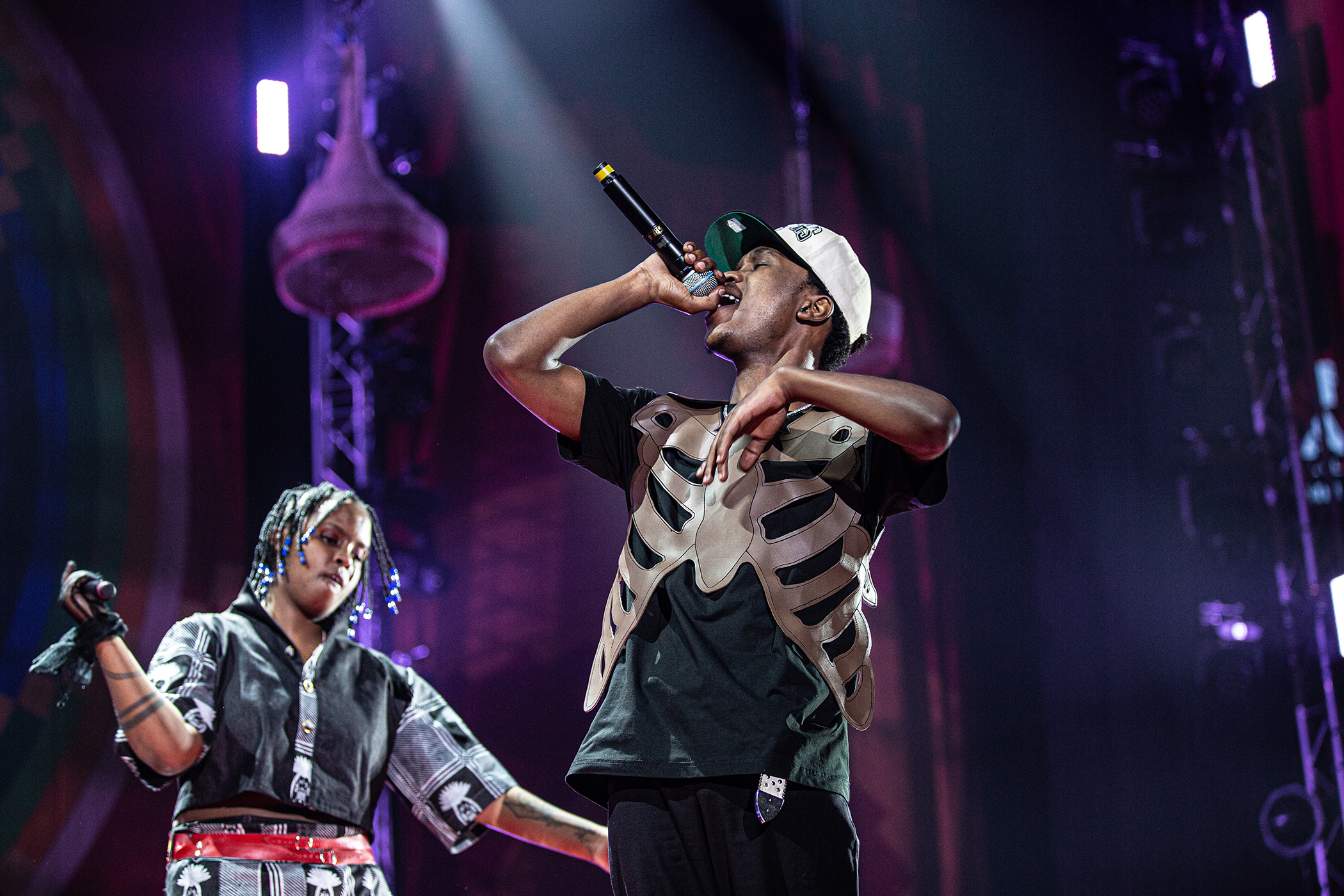 Ariel Wayz and Bruce Melodie at Move Afrika Rwanda.