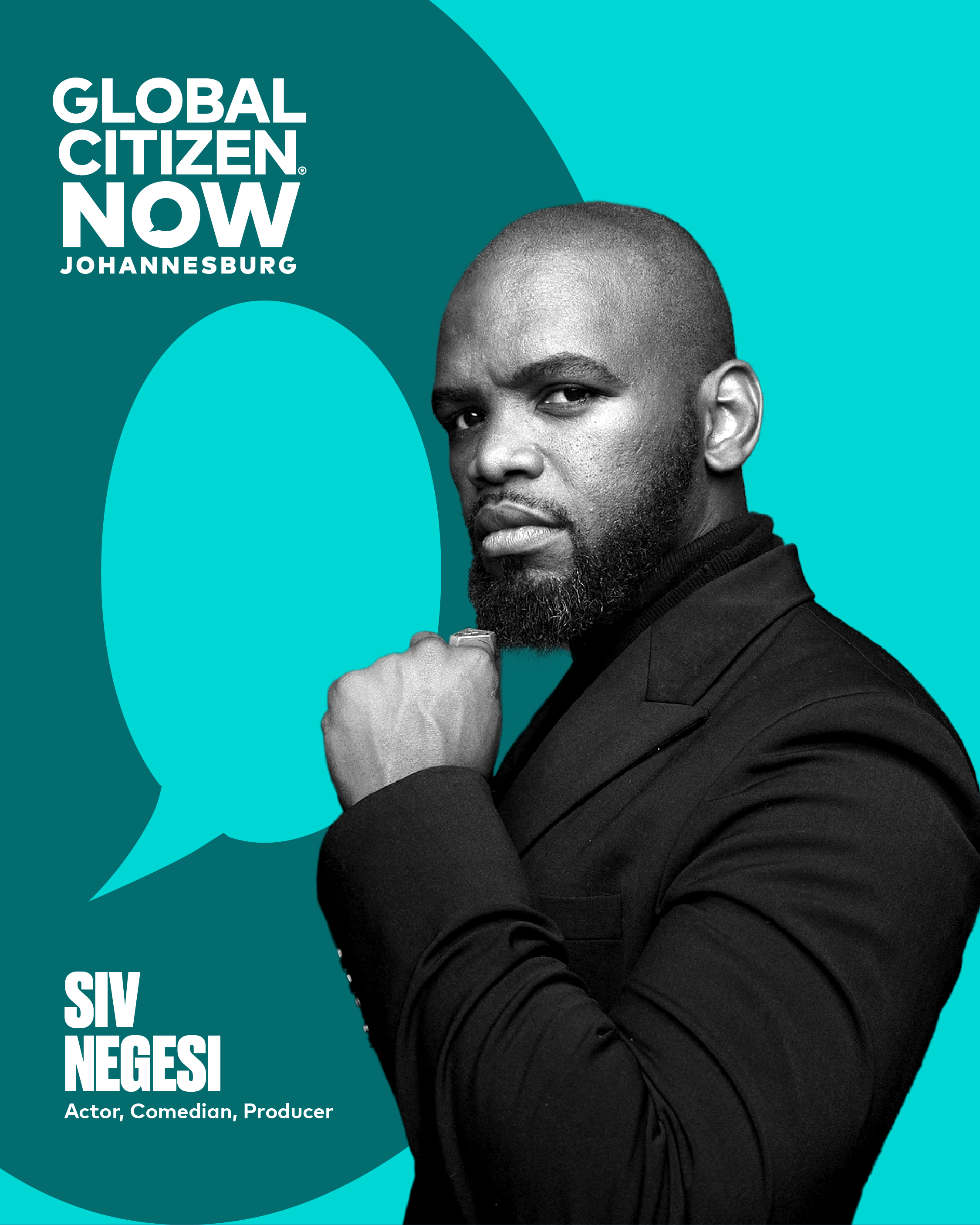 Guiding the conversation — Siv Ngesi, actor, comedian, and producer, joins as moderator for Global Citizen NOW: Johannesburg.
