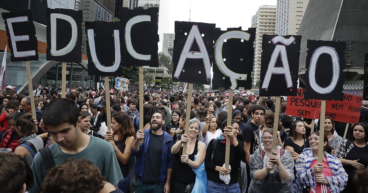 Students and Teachers Across Brazil Protest Against Education Funding Cuts