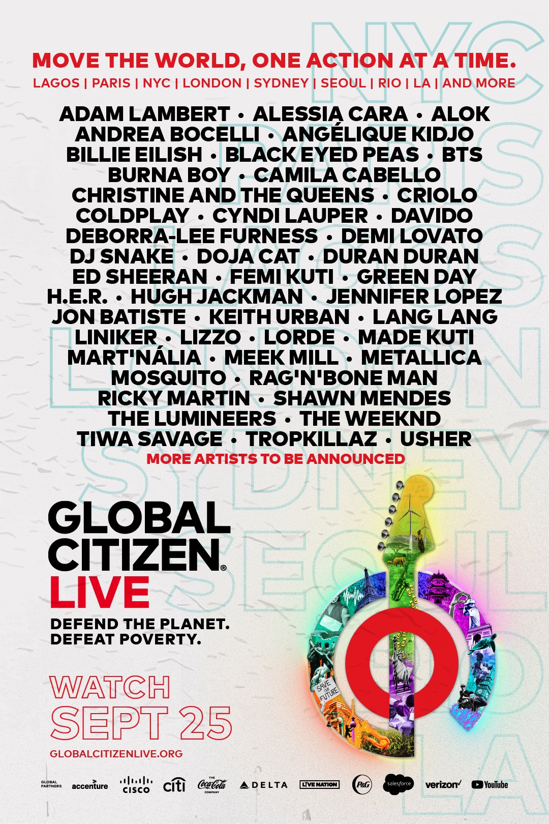 Global Citizen Live adds Rio de Janeiro as a New City with 