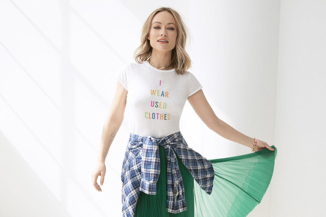 actress olivia wilde launches a recycled clothing collection