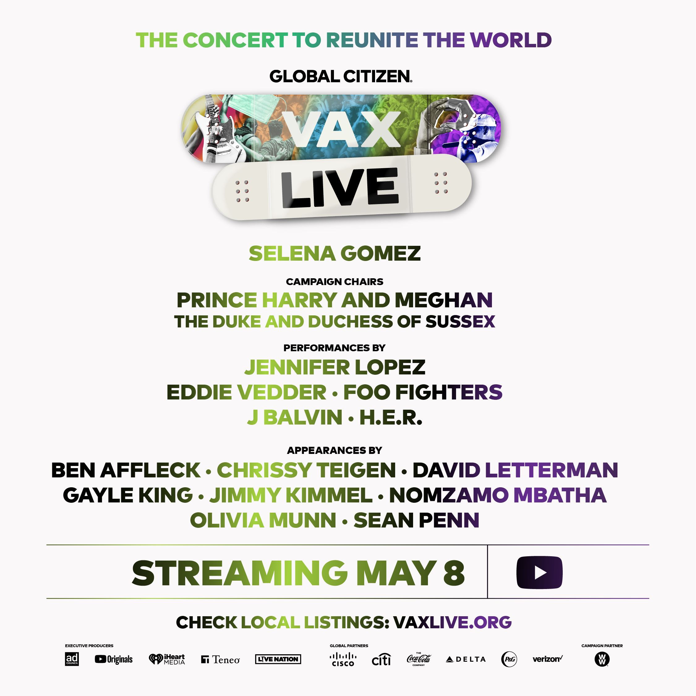 How to Watch 'VAX LIVE' Wherever You Are in the World
